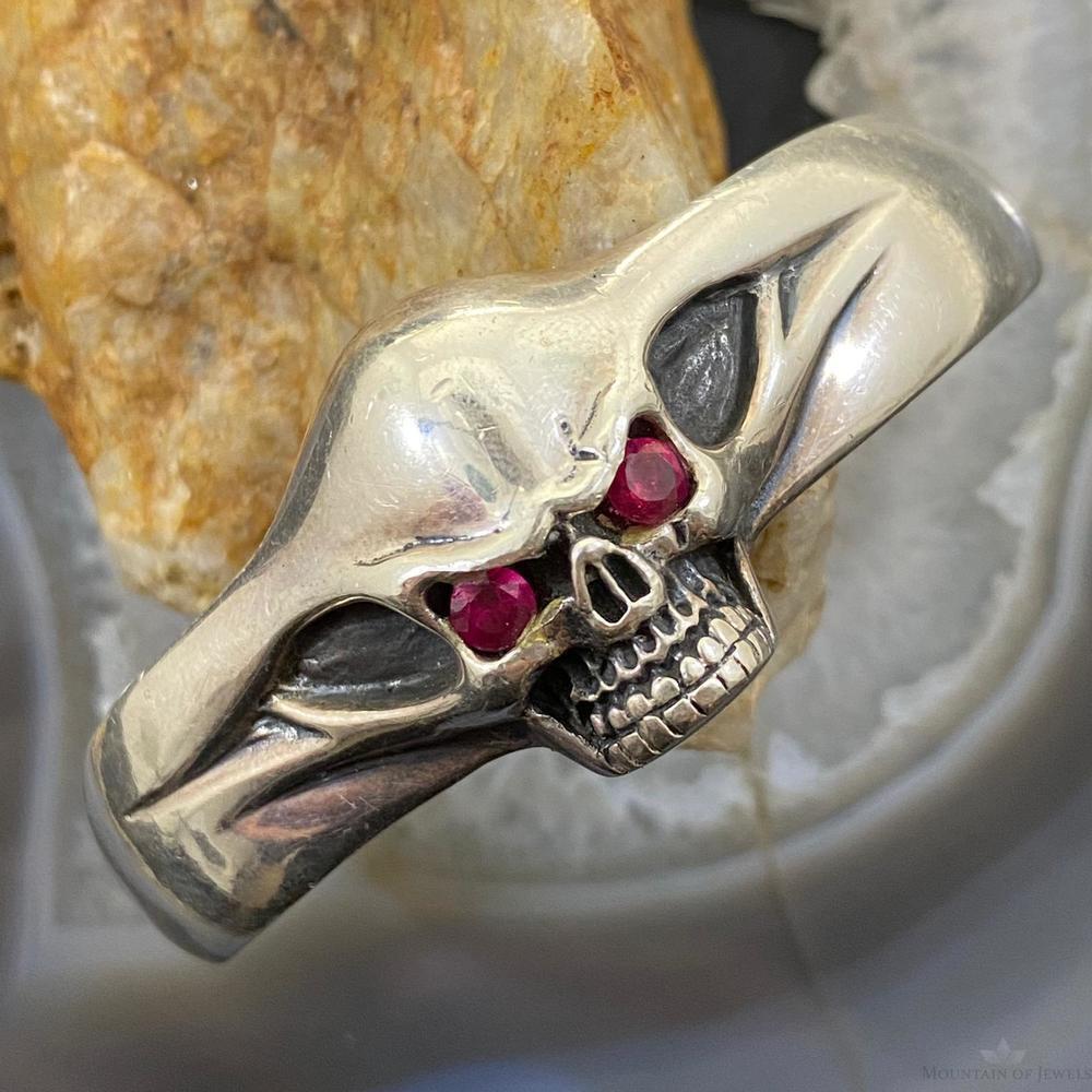 Silver Skull Solid Fashion Cuff Bracelet For Women